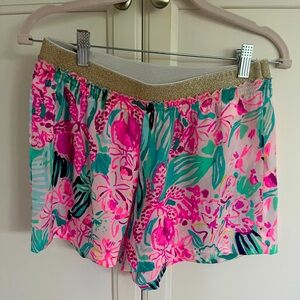 Lilly Pulitzer Pink and Green Rylan shorts